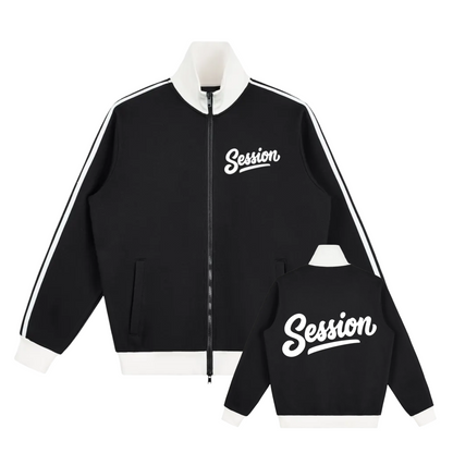 Session Retro Jacket — Black relaxed fit jacket