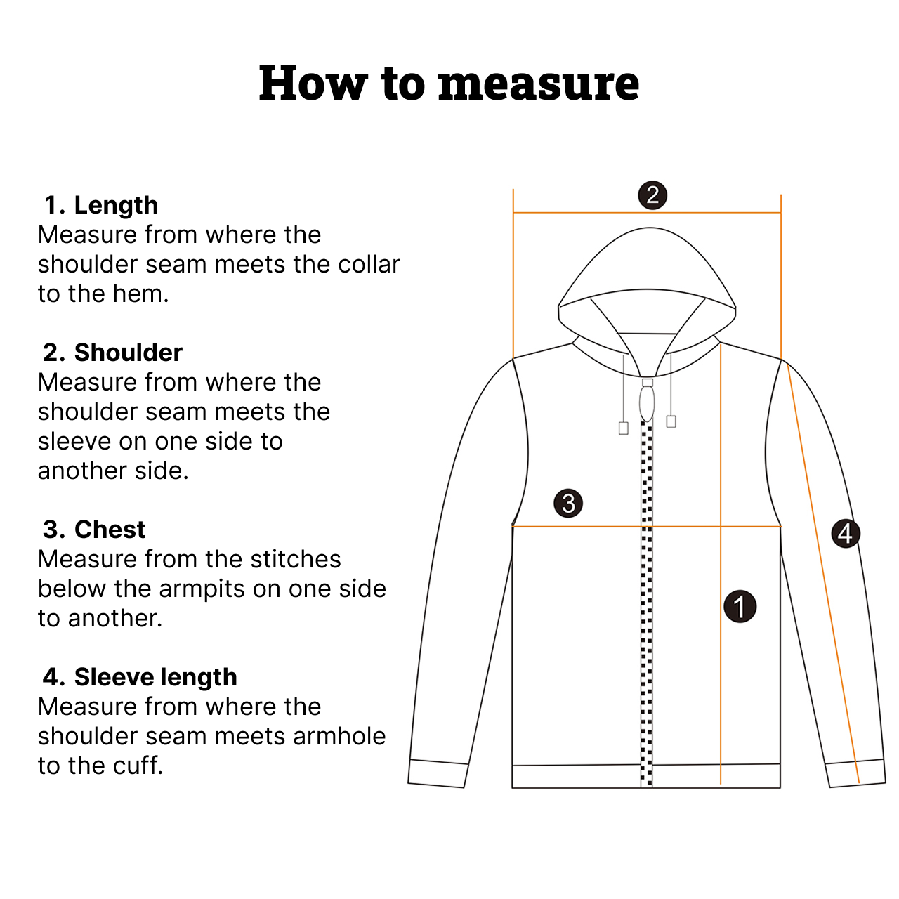 How to measure for Session Retro Jacket